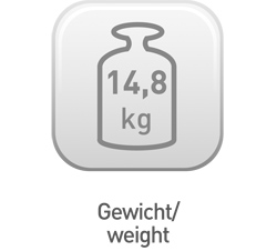 04/13 Gewicht 14,8KG