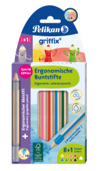 9 Buntstifte und 1 Bleistift g...