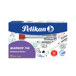 Whiteboard Marker 741 rot, 10...