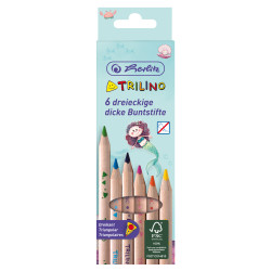 Buntstift dreikant Trilino 6 F...