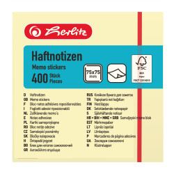 Haftnotizblock gelb 400 Blatt...