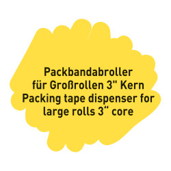 Packbandabroller für Großrolle...