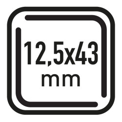 Format 12,5 x 43 mm, Icon