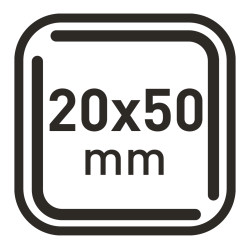 Format 20 x 50 mm, Icon