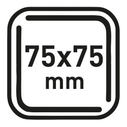 Format 75 x 75 mm, Icon