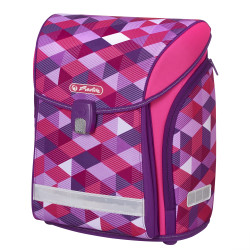 Schulranzen Midi Pink Cubes, d...