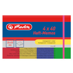 Haft-Memos 4 x 40 Stück transp...