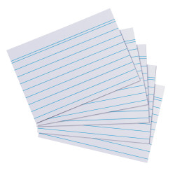 Karteikarte A8 liniert weiß, 5...