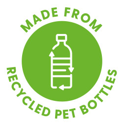 MADE FROM RECYCLED PET BOTTELS...