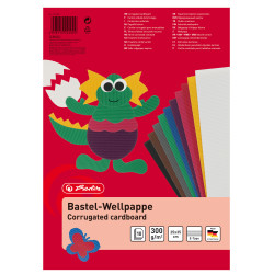 Bastelwellpappe 10 Blatt, 10 F...