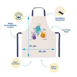 Kinder-Malschürze mit Key Fact...