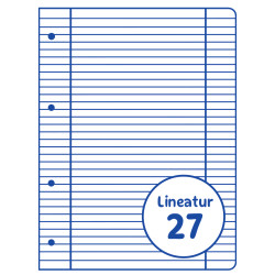 Lineatur 27, DE Schreibblock/C...