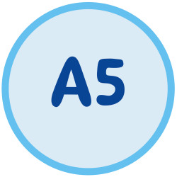 A5, Collegeblock Icon