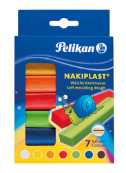 Nakiplast Knete 7 Farben, Häng...