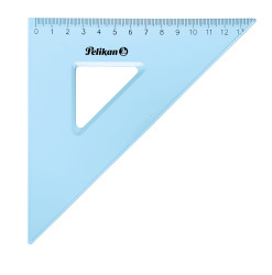Dreieck 14 cm transparent Blau...