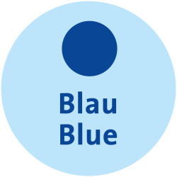 Icon Schreibfarbe Blau DE + EN