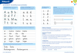 Schreibübungsblatt GS, Rücksei...