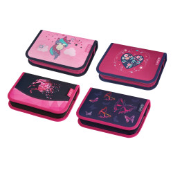 Pencil case, 4 motifs Girls Mi...