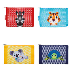 Pencil pouch flat Cute Animals...