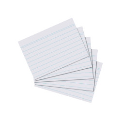 Index card A7 ruled white, 5 p...