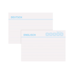 Index card A8 vocabulary DEUTS...