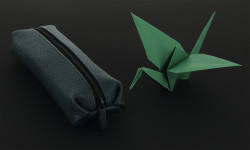 Pencil pouch Origami forest gr...