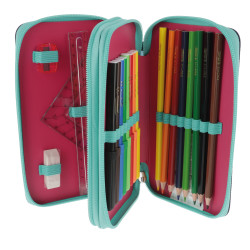 Double pencil case 23 pieces P...