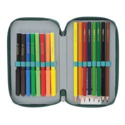 Double pencil case 23 pcs. Hea...