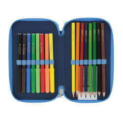 Double pencil case 23pcs. Deep...