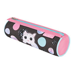 Pencil pouch round Cute Cat