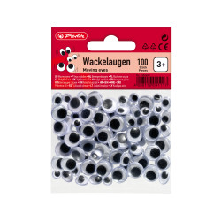 Moving eyes 3 sizes 100 pieces...