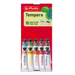 Tempera paint 10 tubes, foldin...