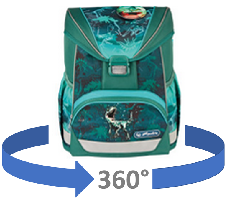 Schoolbag UltraLight Green Rex...