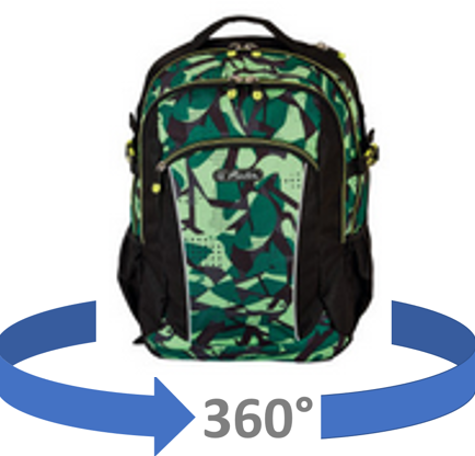 Schoolbag Ultimate Camo, 360°...