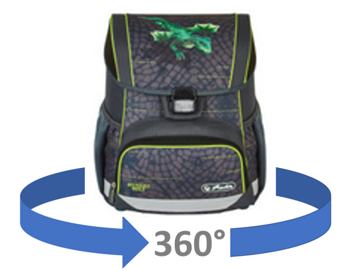 Schoolbag Loop Dragon Tale, 36...