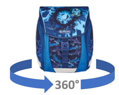 Schoolbag FiloLight Deep Sea,...