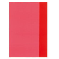 Hefthülle A4 transparent rot