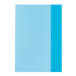 Hefthülle A5 transparent blau