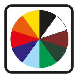 Glossy paper color circle, Ico...