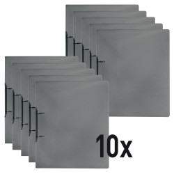 2-ring binder gray 10 pieces,...