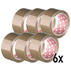 Packing tape brown 6 rolls, wi...