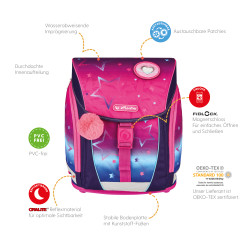 Schoolbag FiloLight Pink Stars...