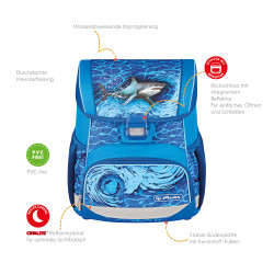 Schoolbag Loop Blue Shark fron...