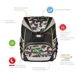 Schoolbag UltraLight Camo Drag...