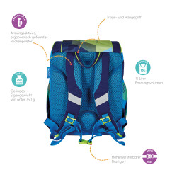 Schoolbag UltraLight Green Goa...