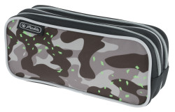 Double pencil pouch Camo gray