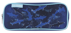 Double pencil pouch Blue Shark...