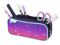 Double pencil pouch Pink Stars...