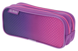 Double pencil pouch Pink/Purpl...