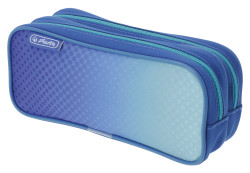 Double pencil pouch Blue/Turqu...